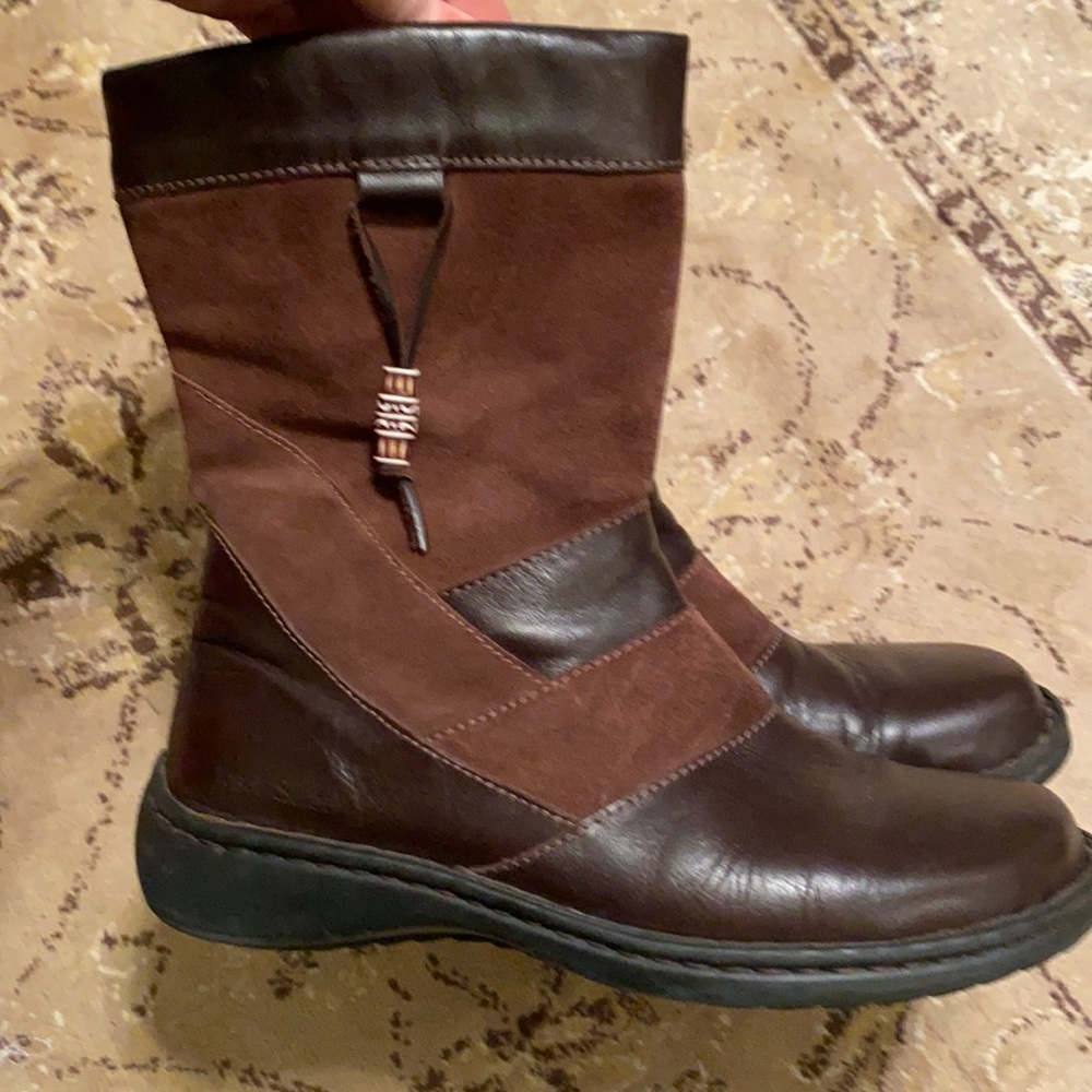 Josef Seibel brown leather boots size 6.5 37